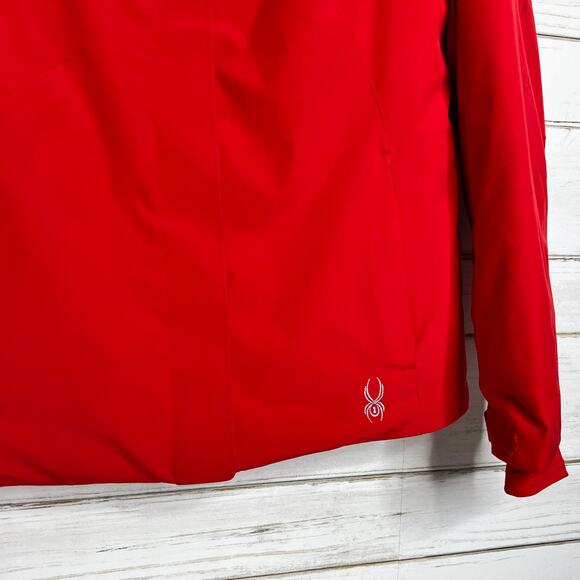 Spyder Amp Winter Ski Jacket Red White Women's Size 12 - Picture 15 of 15